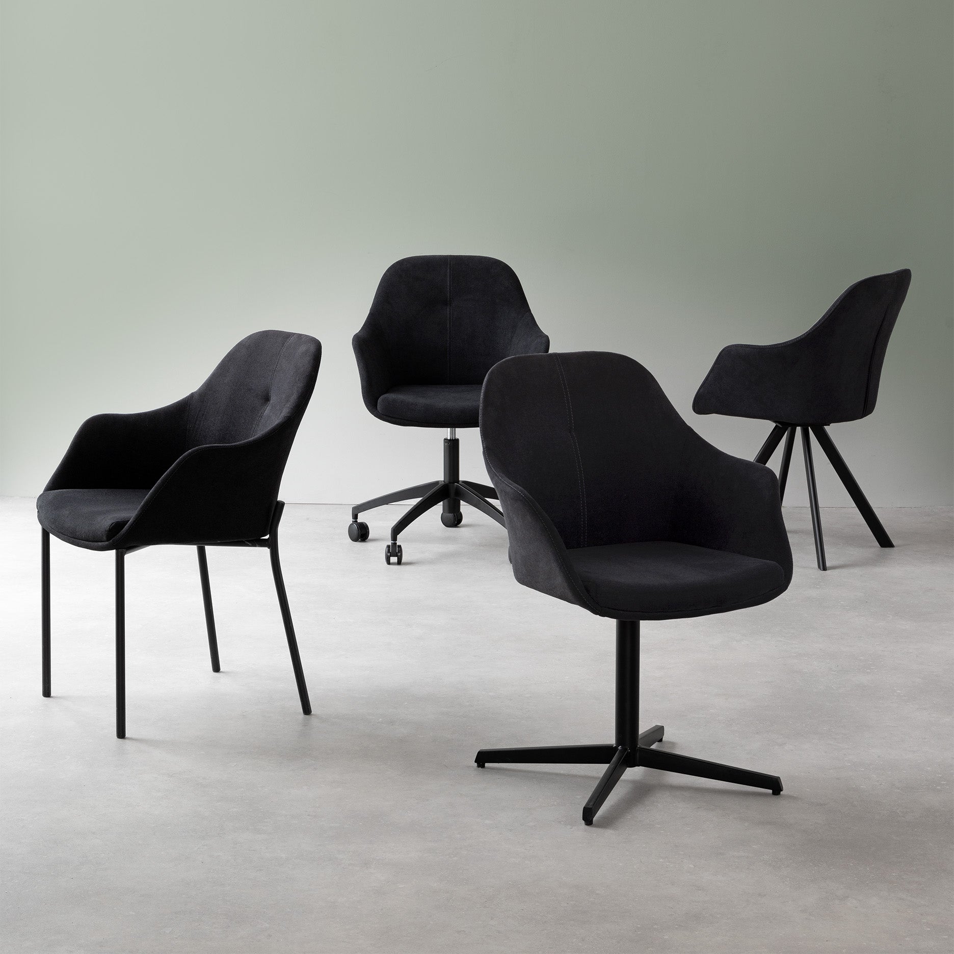 New Age Stuhl m. festen beinen - Stoff